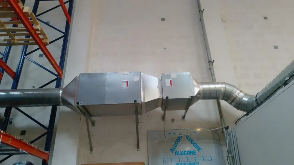 extreur et caisson de filtration